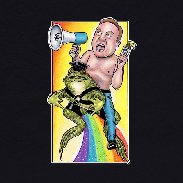 Alex Jones and His Magic Gay Frog by LowbrowUnibrow